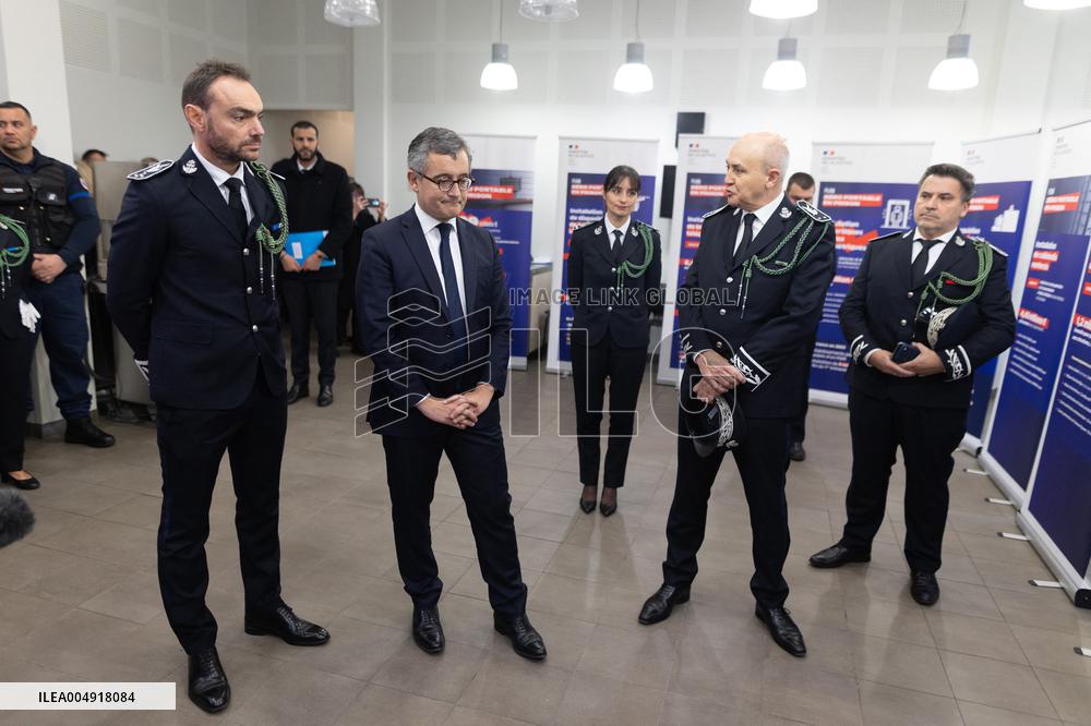 Gerald Darmanin visits La Sante Prison - Paris
