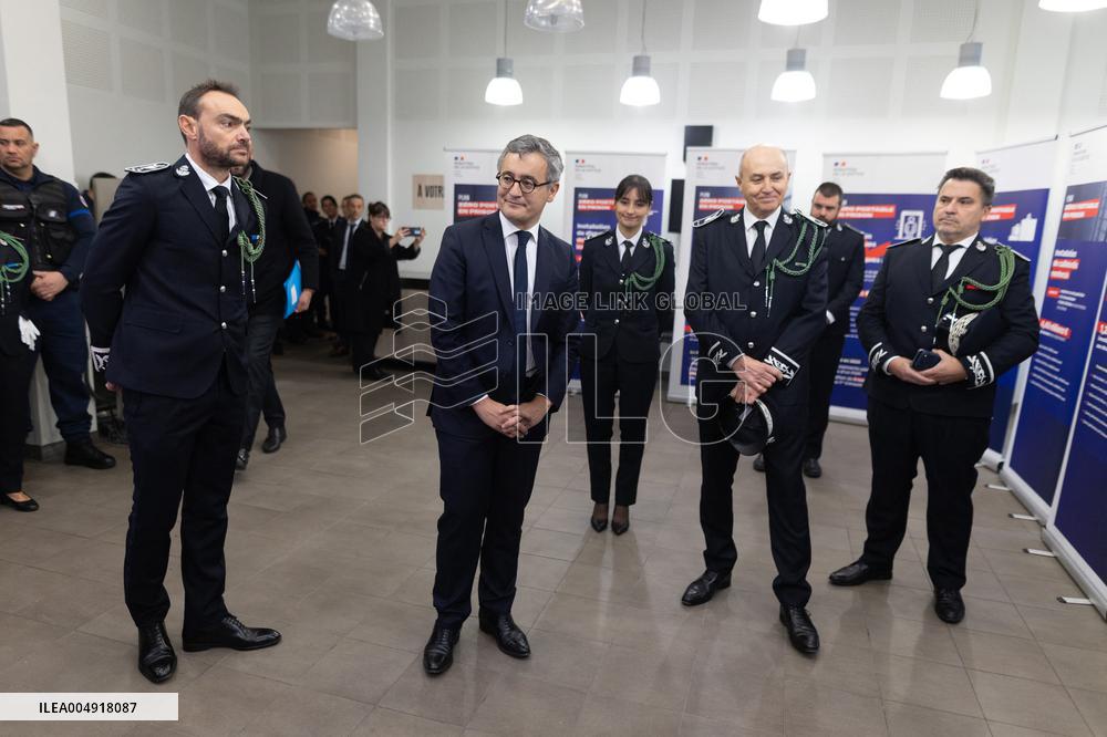 Gerald Darmanin visits La Sante Prison - Paris