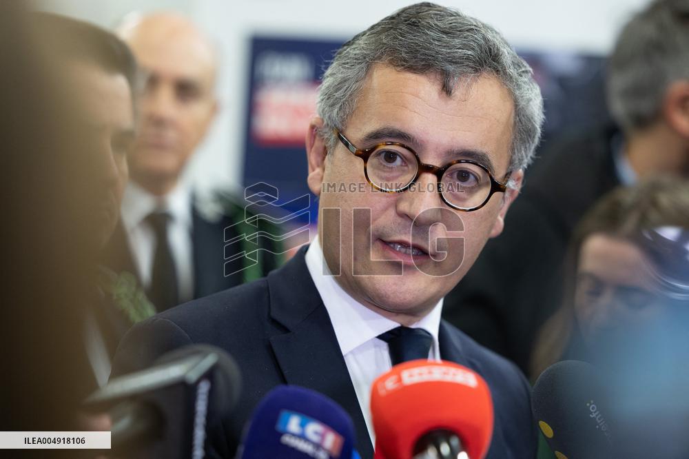 Gerald Darmanin visits La Sante Prison - Paris