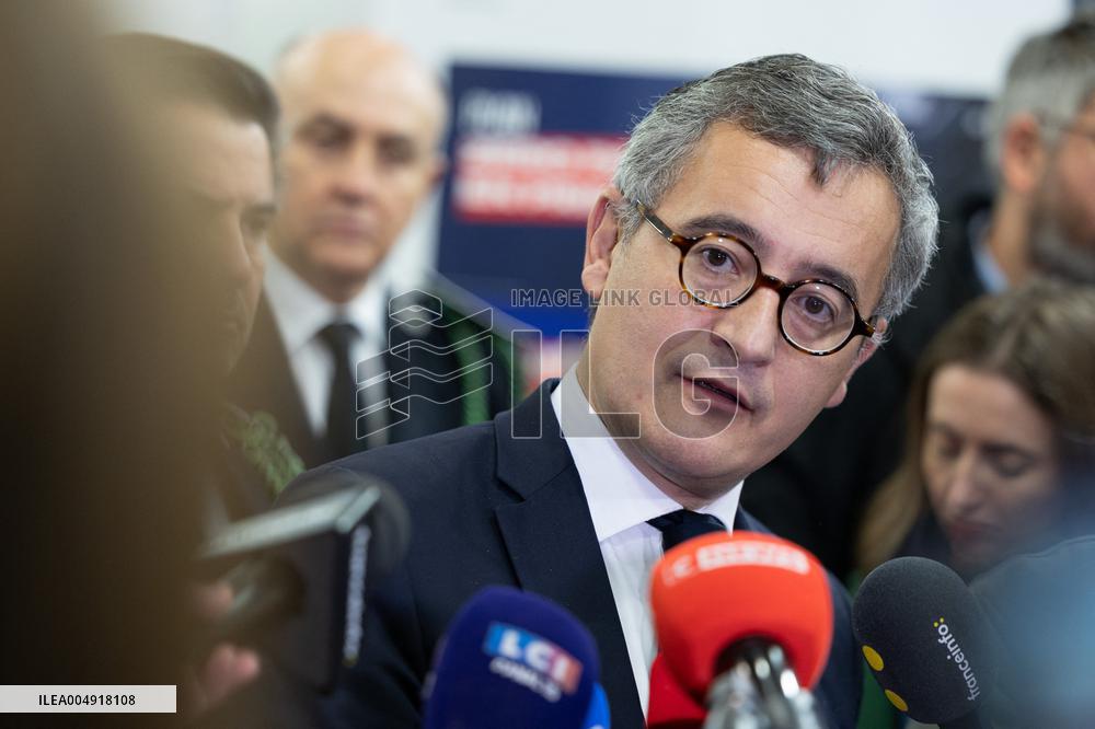 Gerald Darmanin visits La Sante Prison - Paris