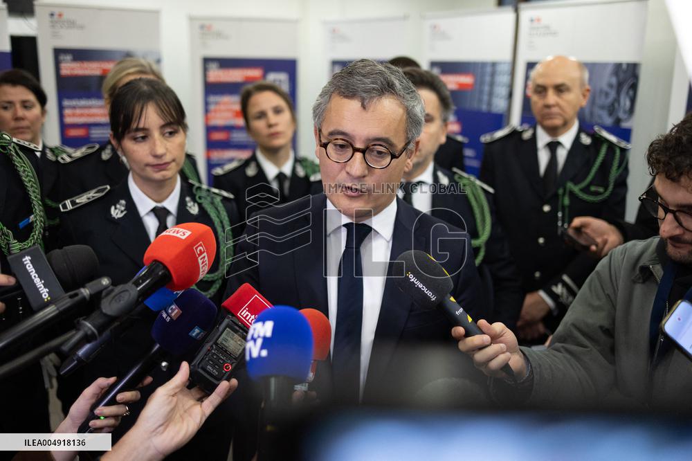 Gerald Darmanin visits La Sante Prison - Paris