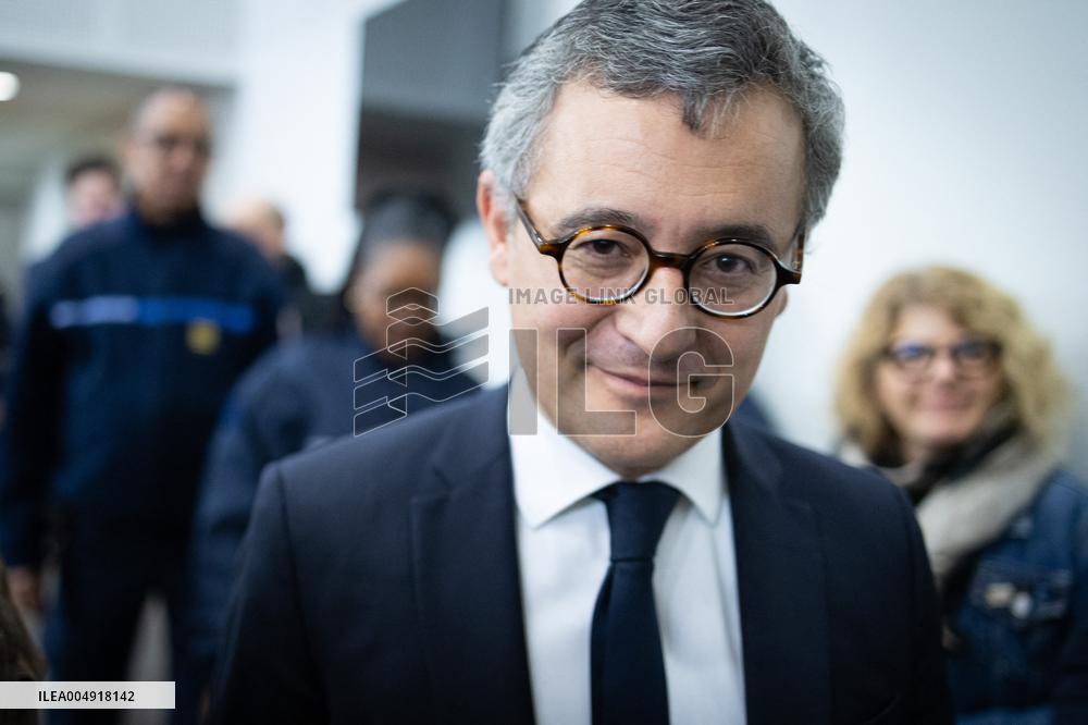 Gerald Darmanin visits La Sante Prison - Paris