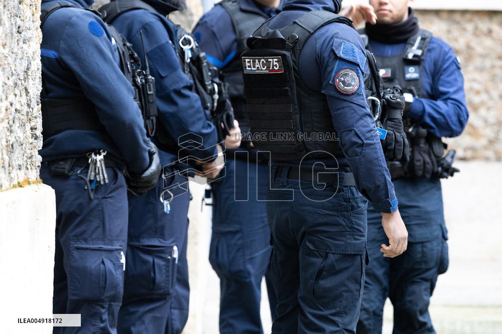 Gerald Darmanin visits La Sante Prison - Paris