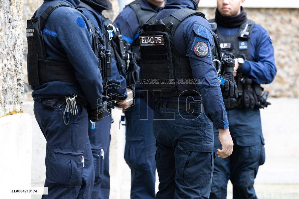 Gerald Darmanin visits La Sante Prison - Paris