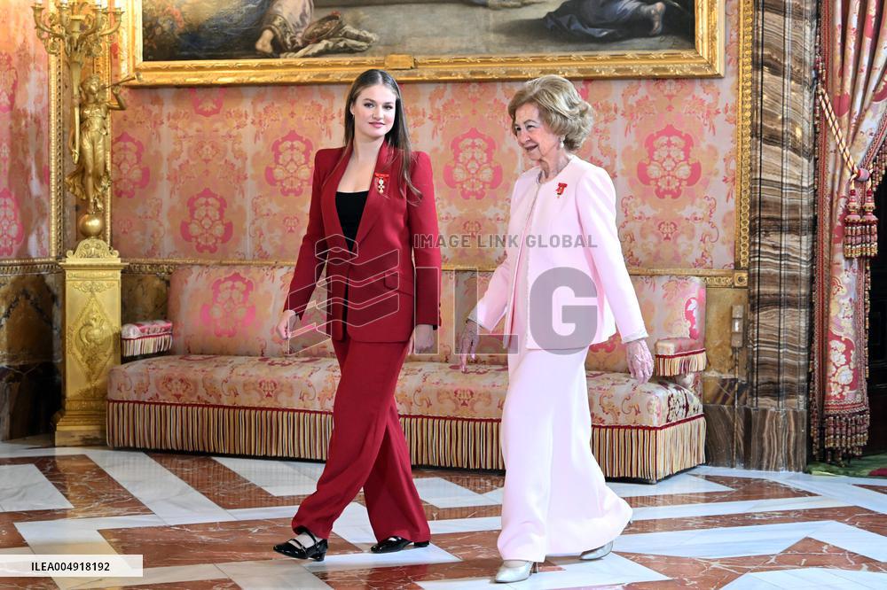 Spanish Royals At Royal Reception - Madrid