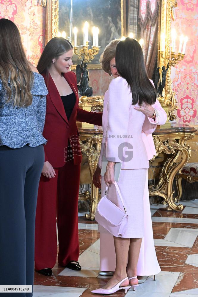 Spanish Royals At Royal Reception - Madrid