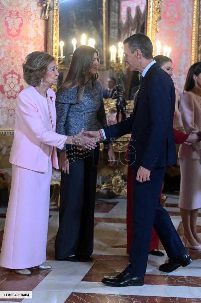 Spanish Royals At Royal Reception - Madrid