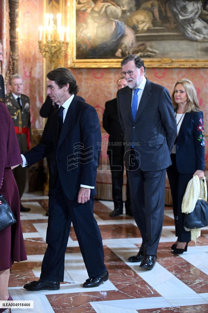 Spanish Royals At Royal Reception - Madrid