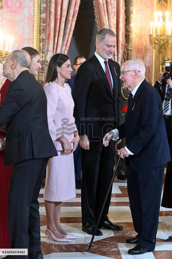 Spanish Royals At Royal Reception - Madrid