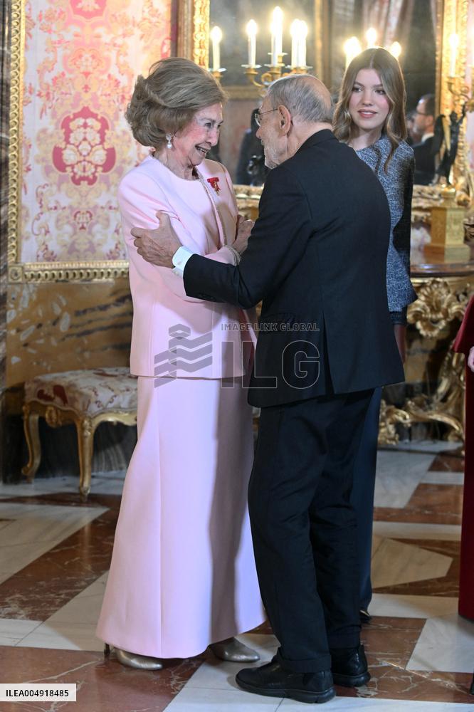 Spanish Royals At Royal Reception - Madrid