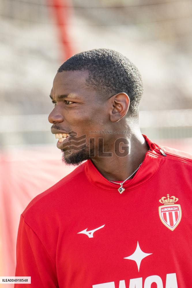 Paul Pogba During AS Monaco Training - La Turbie