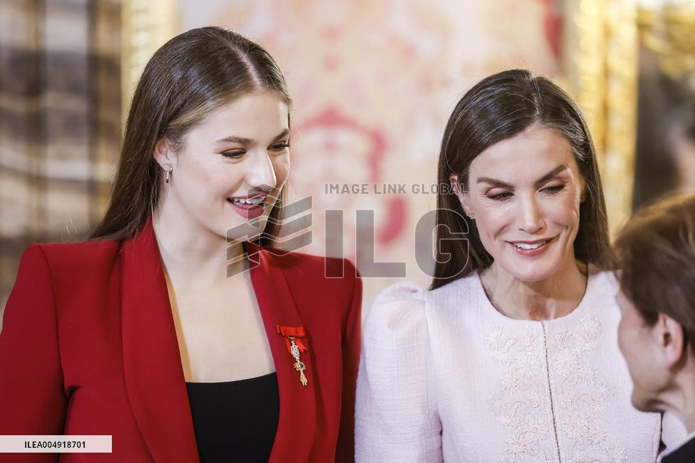 Spanish Royal Family At Golden Fleece Award Ceremony - Madrid