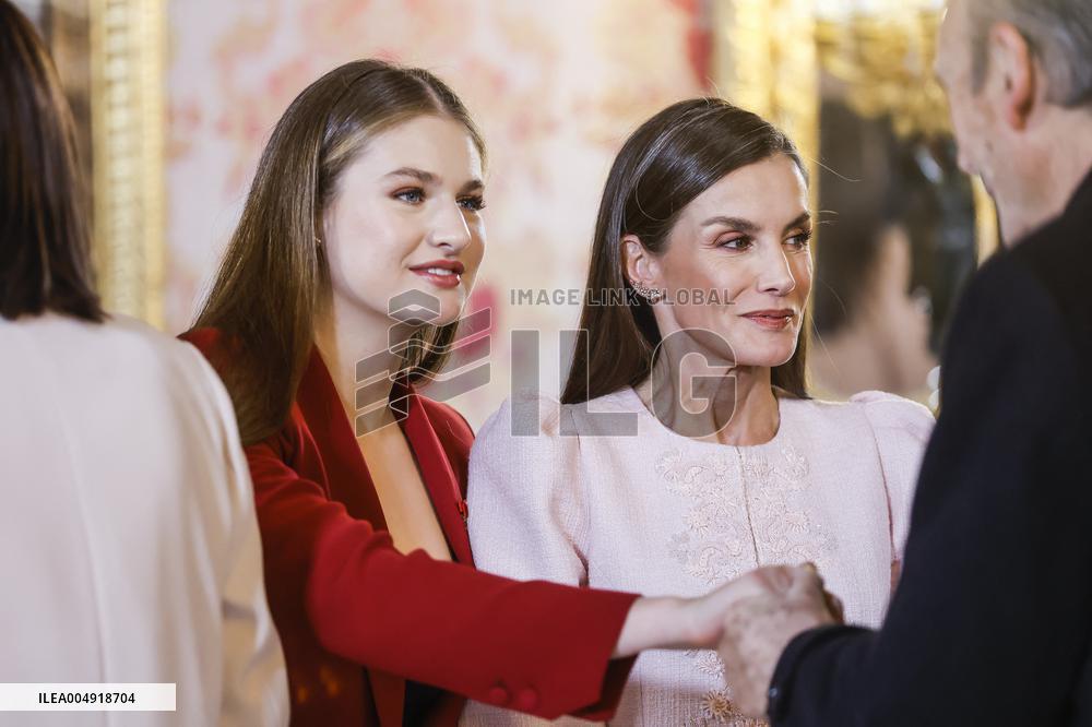 Spanish Royal Family At Golden Fleece Award Ceremony - Madrid