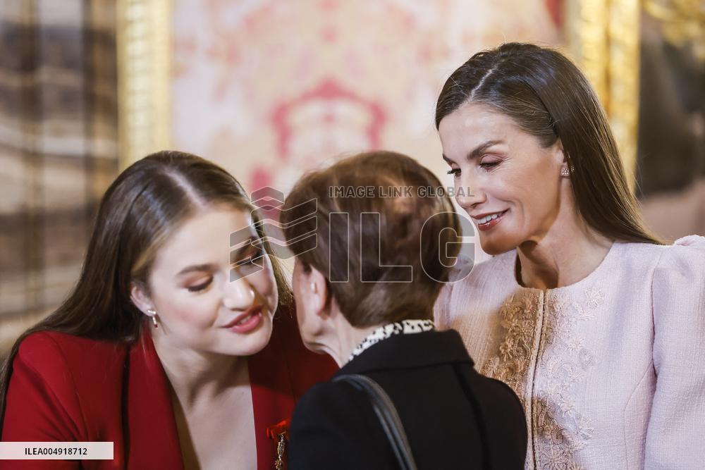 Spanish Royal Family At Golden Fleece Award Ceremony - Madrid