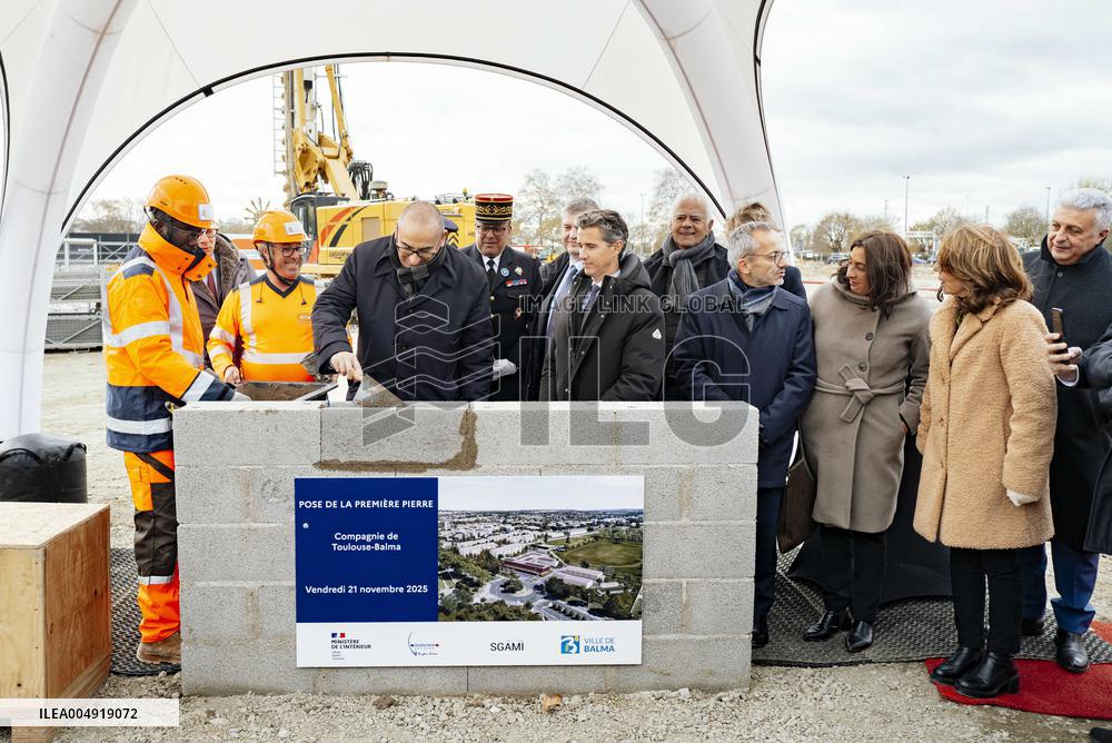 Minister Laurent Nunez Visits Future Gendarmerie Brigade - Balma