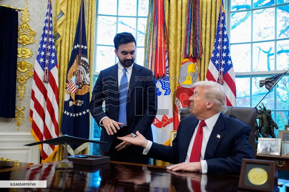 US President Donald Trump Meets NYC Mayor Elect Zohran Mamdani - Washington