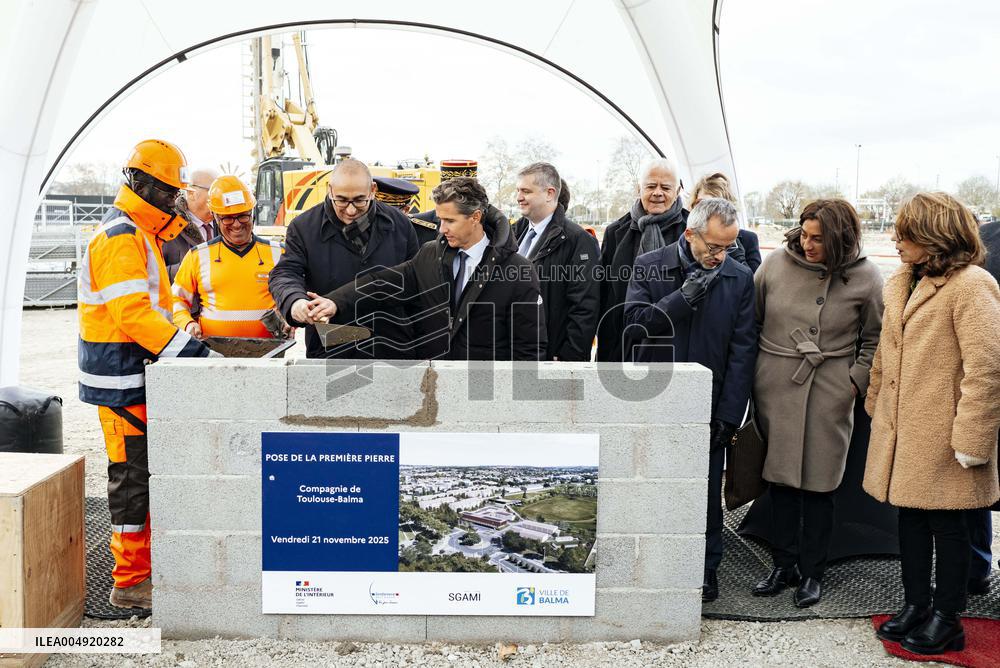 Minister Laurent Nunez Visits Future Gendarmerie Brigade - Balma