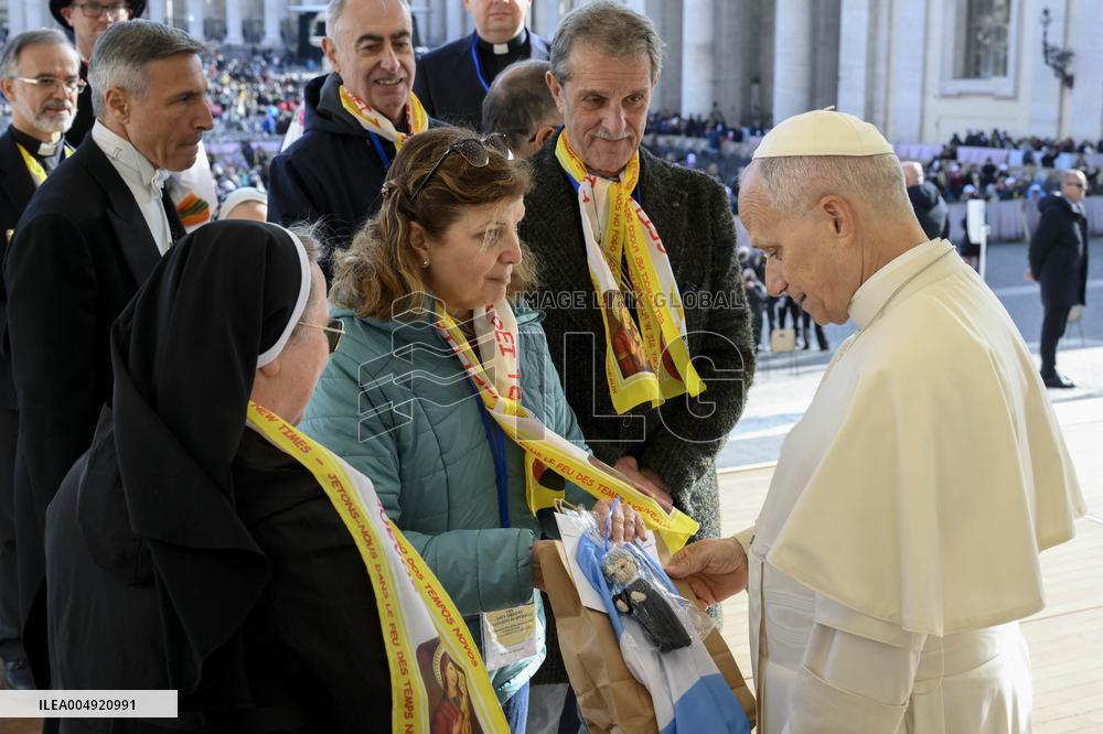 Pope Leo XIV At Audience of Jubilee of Choirs and Choral Society - Vatican