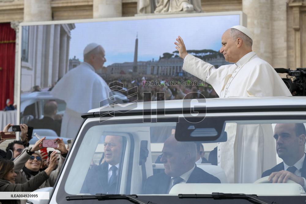 Pope Leo XIV At Audience of Jubilee of Choirs and Choral Society - Vatican