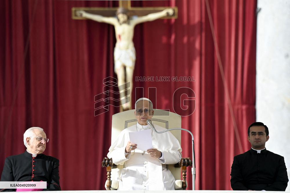Pope Leo XIV At Audience of Jubilee of Choirs and Choral Society - Vatican