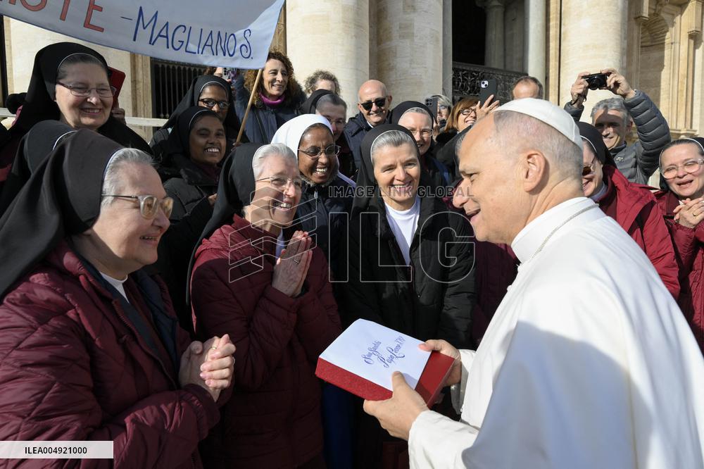 Pope Leo XIV At Audience of Jubilee of Choirs and Choral Society - Vatican