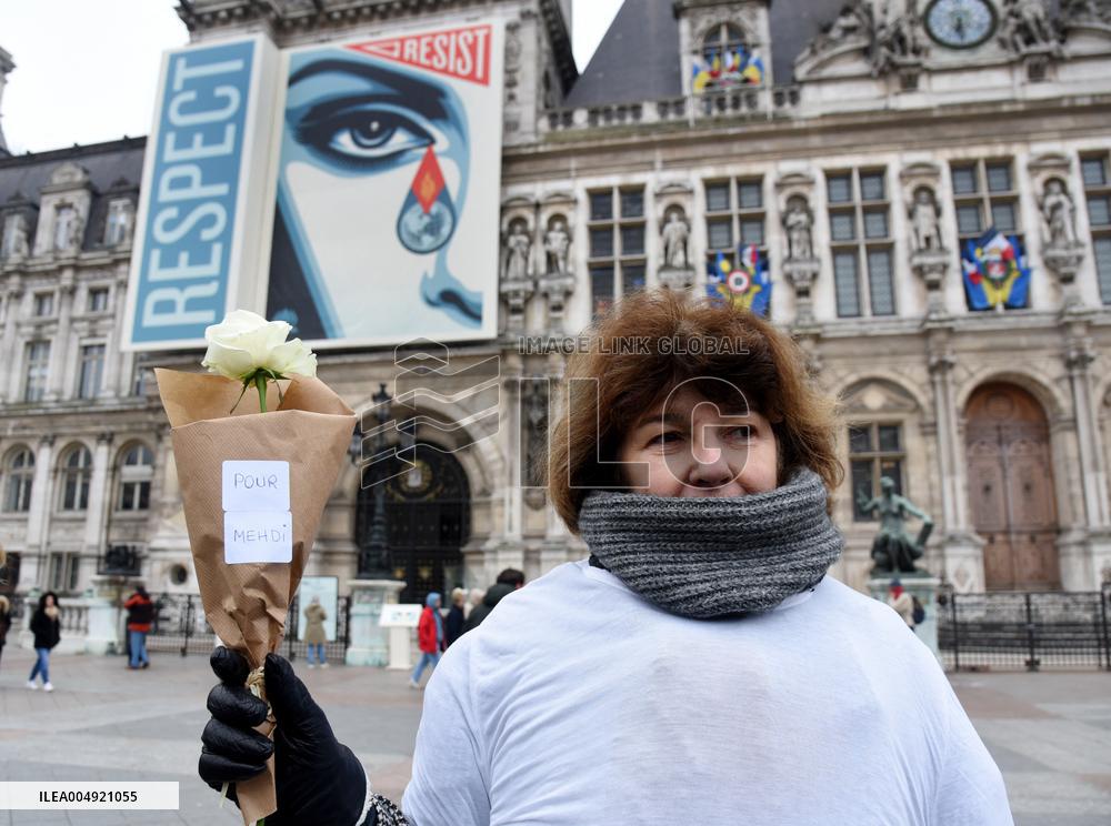 Tribute to Mehdi Kessaci - Paris