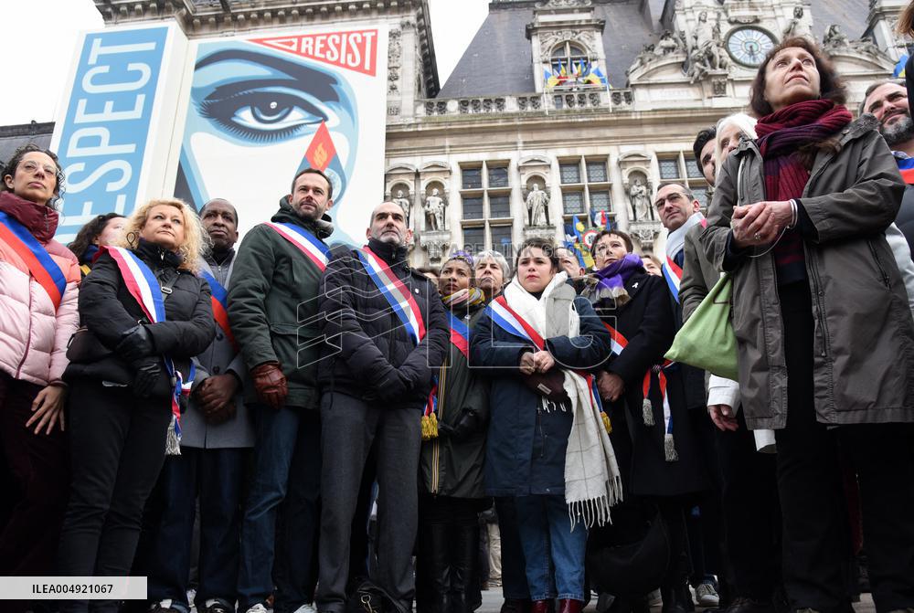 Tribute to Mehdi Kessaci - Paris