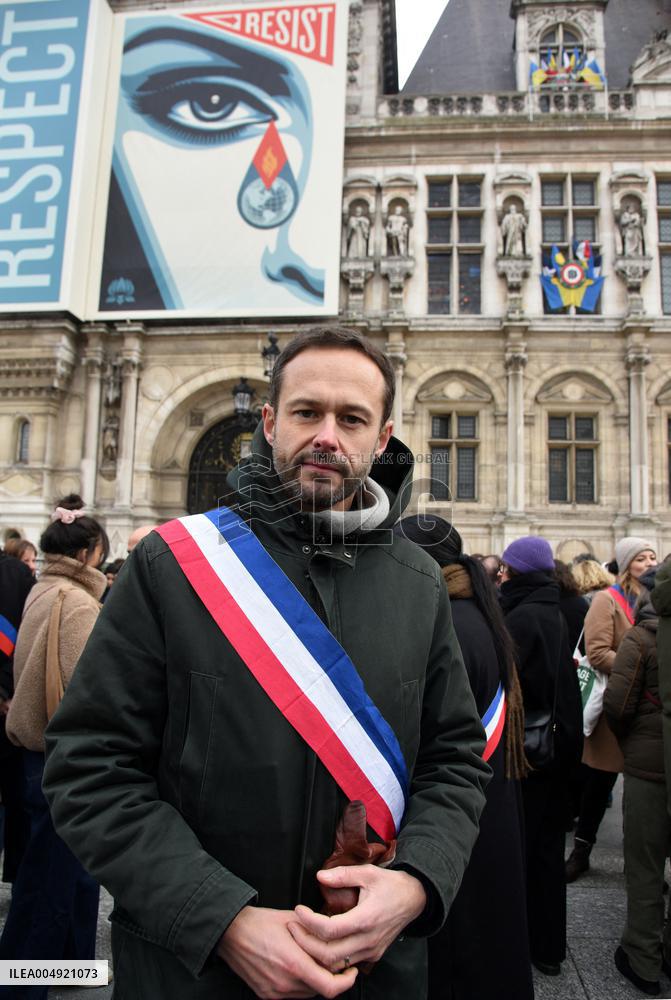 Tribute to Mehdi Kessaci - Paris