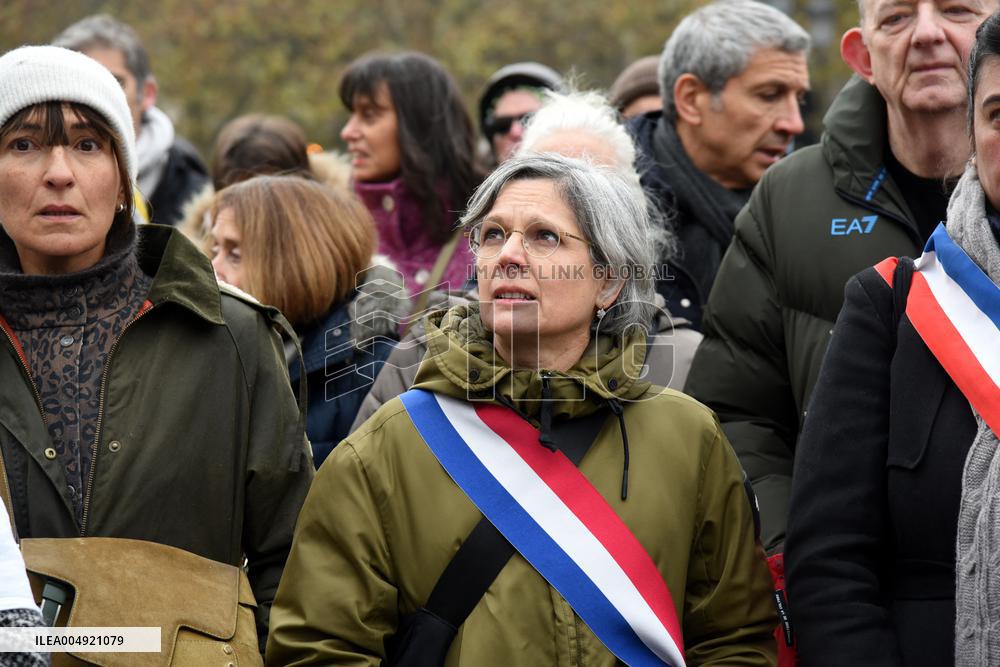 Tribute to Mehdi Kessaci - Paris
