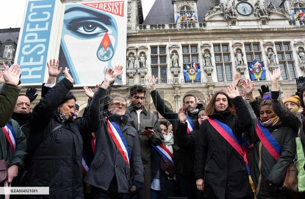 Tribute to Mehdi Kessaci - Paris