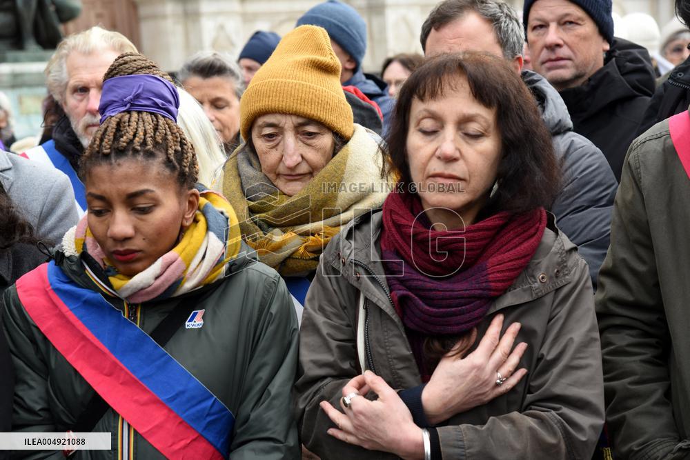 Tribute to Mehdi Kessaci - Paris