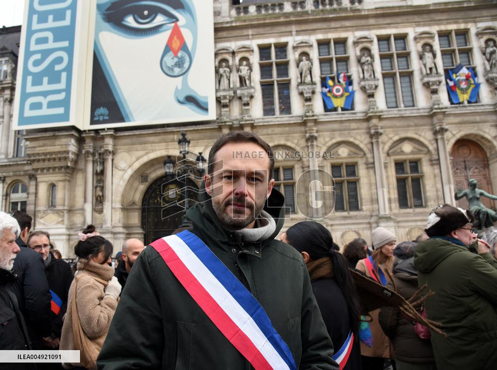 Tribute to Mehdi Kessaci - Paris