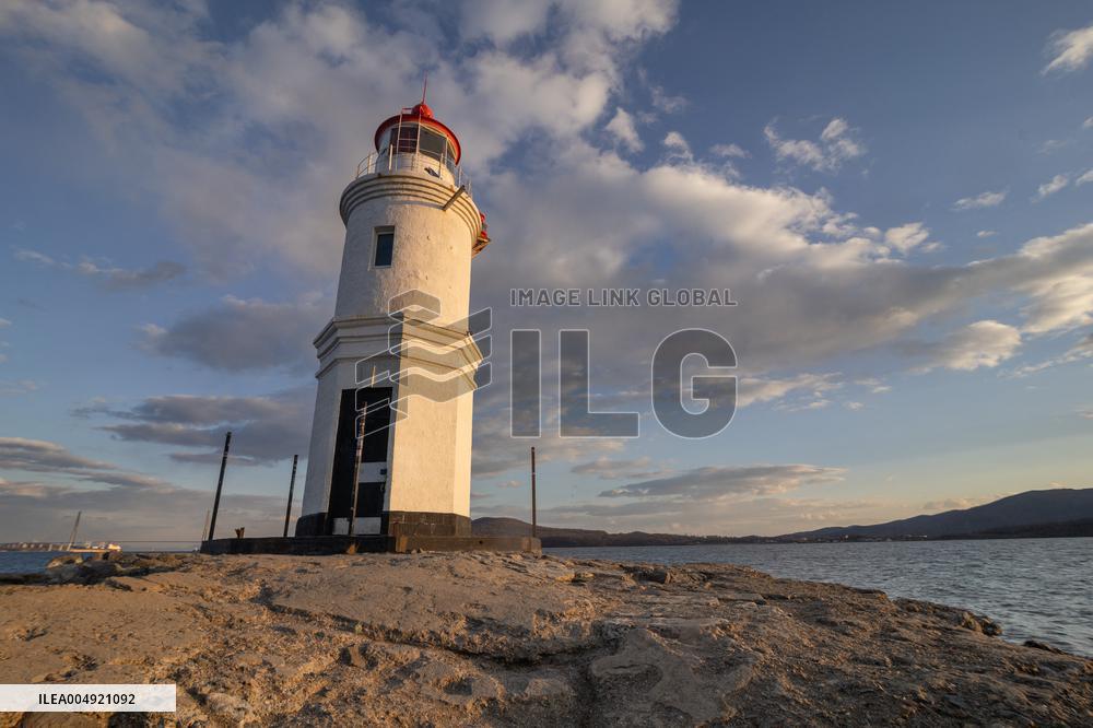 Tokarevsky Lighthouse Illustrations - Russia