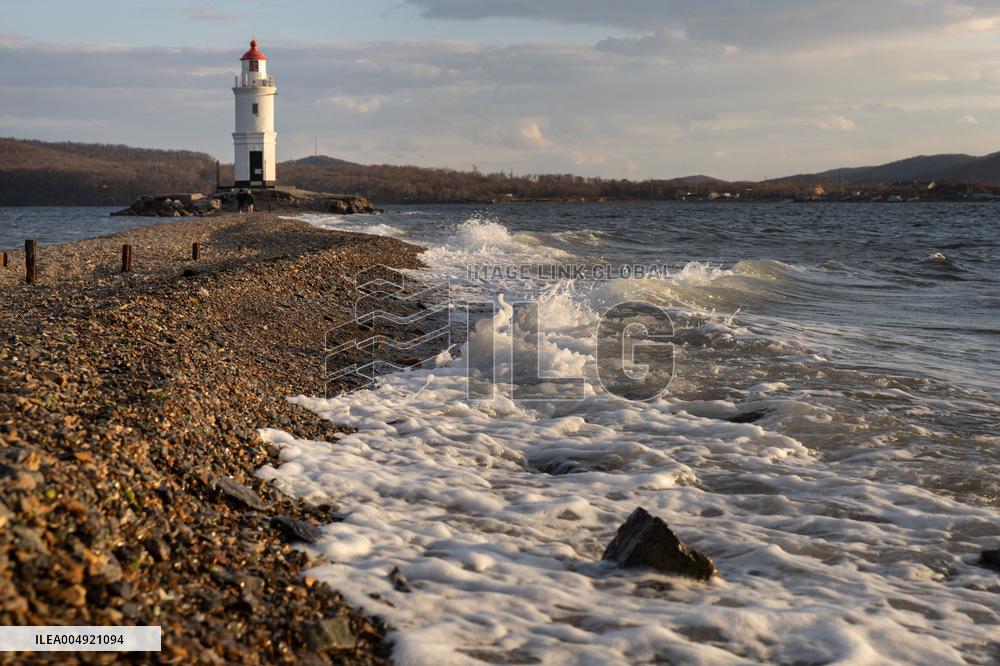 Tokarevsky Lighthouse Illustrations - Russia
