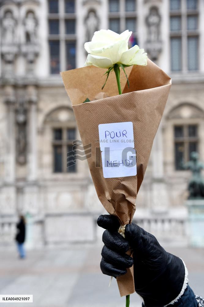 Tribute to Mehdi Kessaci - Paris