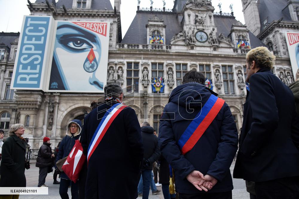 Tribute to Mehdi Kessaci - Paris