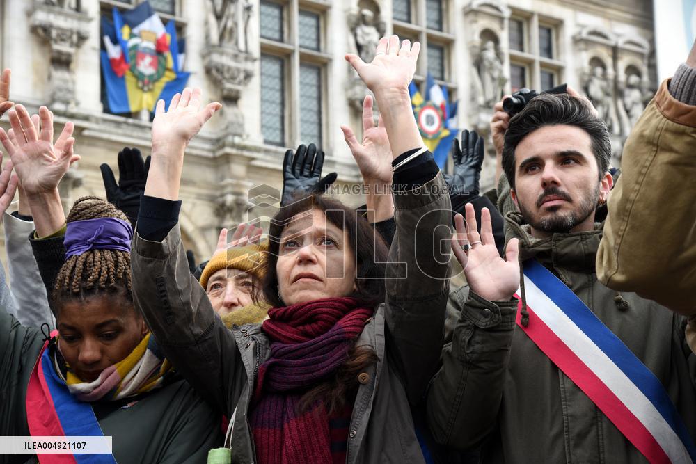 Tribute to Mehdi Kessaci - Paris