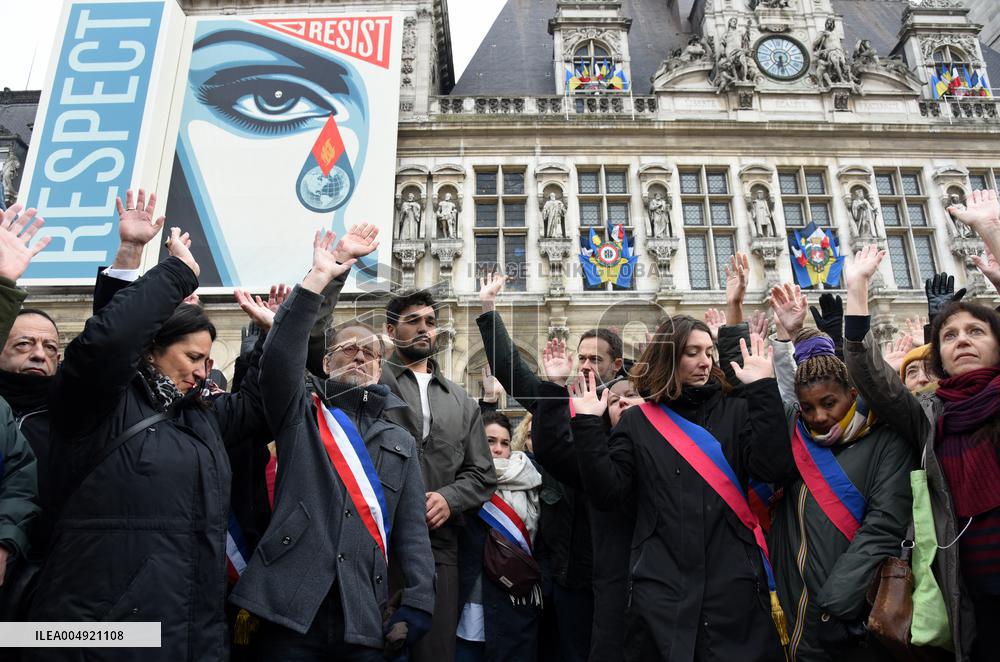 Tribute to Mehdi Kessaci - Paris