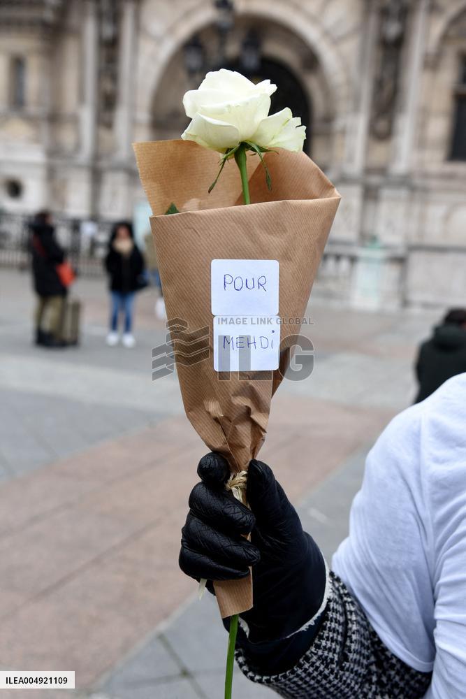 Tribute to Mehdi Kessaci - Paris