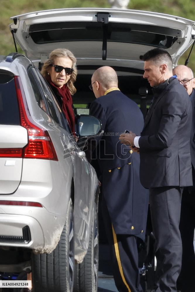 Spanish Royals Reunion at El Pardo Palace - Madrid