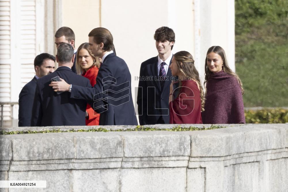 Spanish Royals Reunion at El Pardo Palace - Madrid