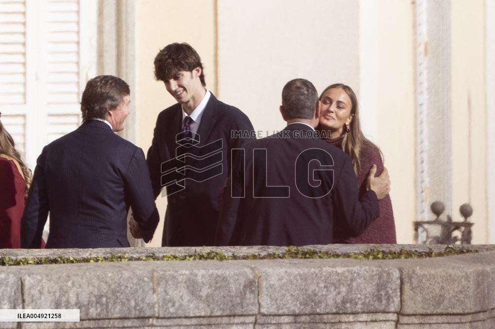 Spanish Royals Reunion at El Pardo Palace - Madrid