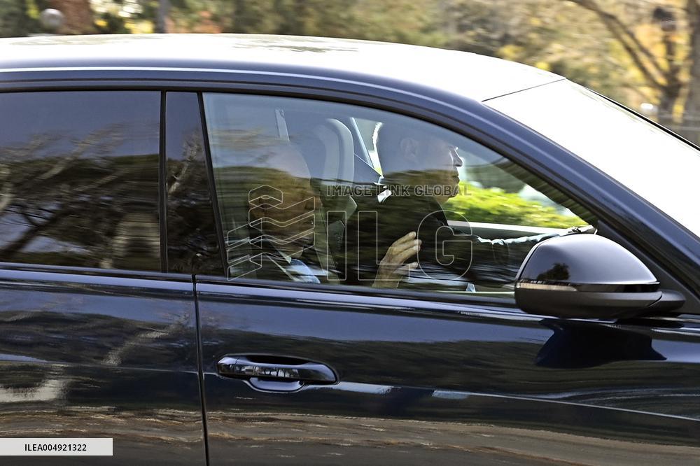 Royals Arrive At Private Lunch For Emeritus Queen Imposition Order - Madrid