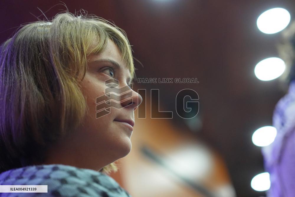 Greta Thunberg Attends Palestine Meeting At University Despite Ban - Italy