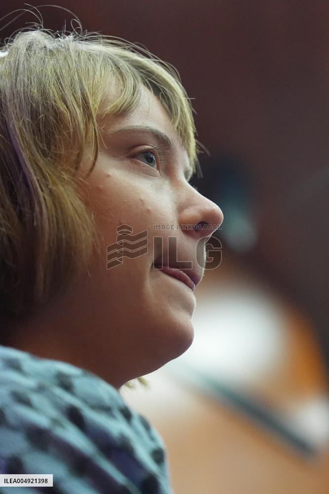 Greta Thunberg Attends Palestine Meeting At University Despite Ban - Italy