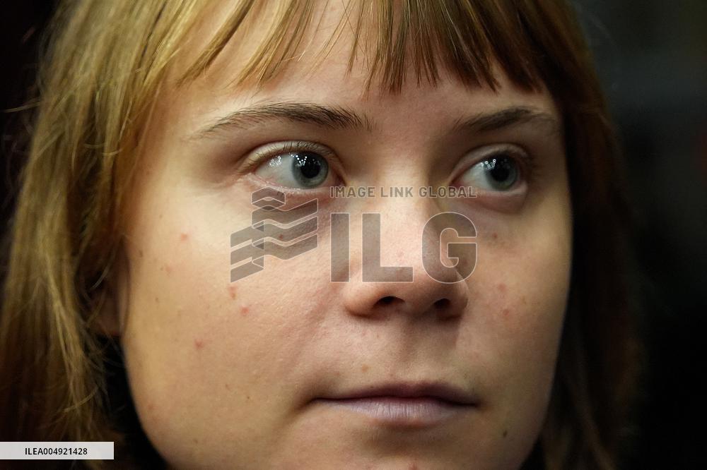 Greta Thunberg Attends Palestine Meeting At University Despite Ban - Italy