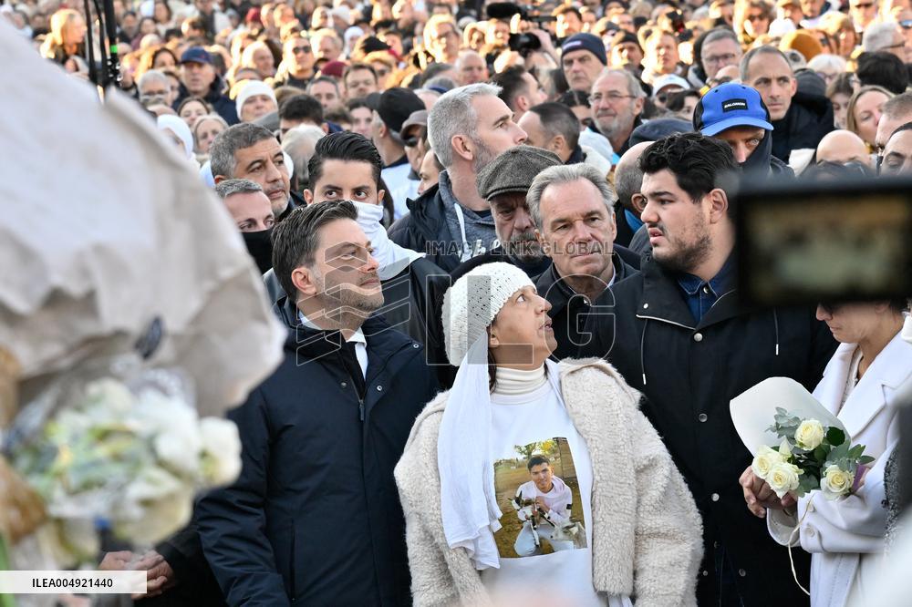 Tribute to Mehdi Kessaci - Marseille