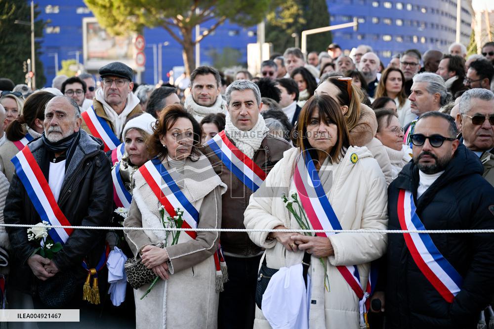 Tribute to Mehdi Kessaci - Marseille