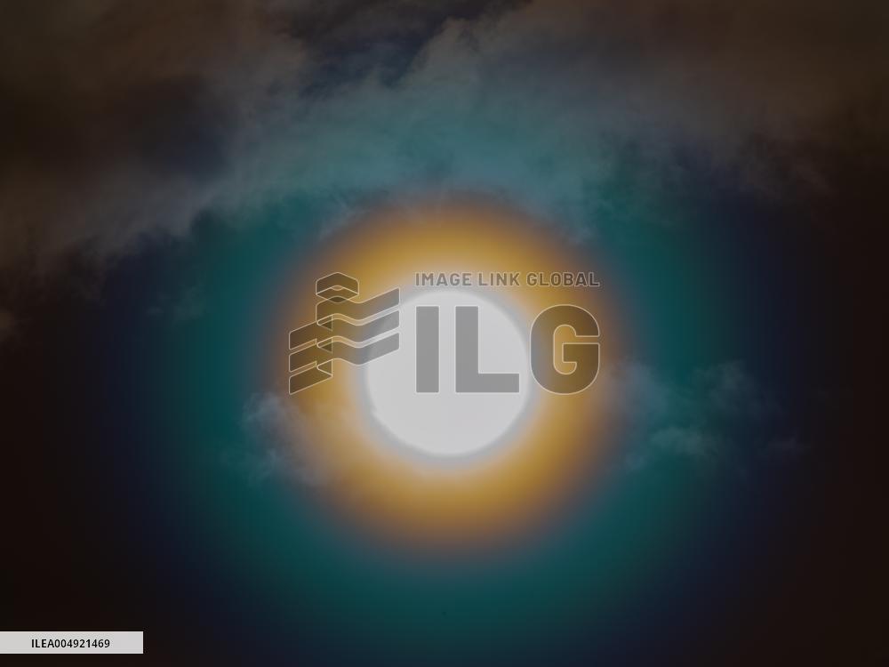 Solar Halo As Seen in Bernay - France