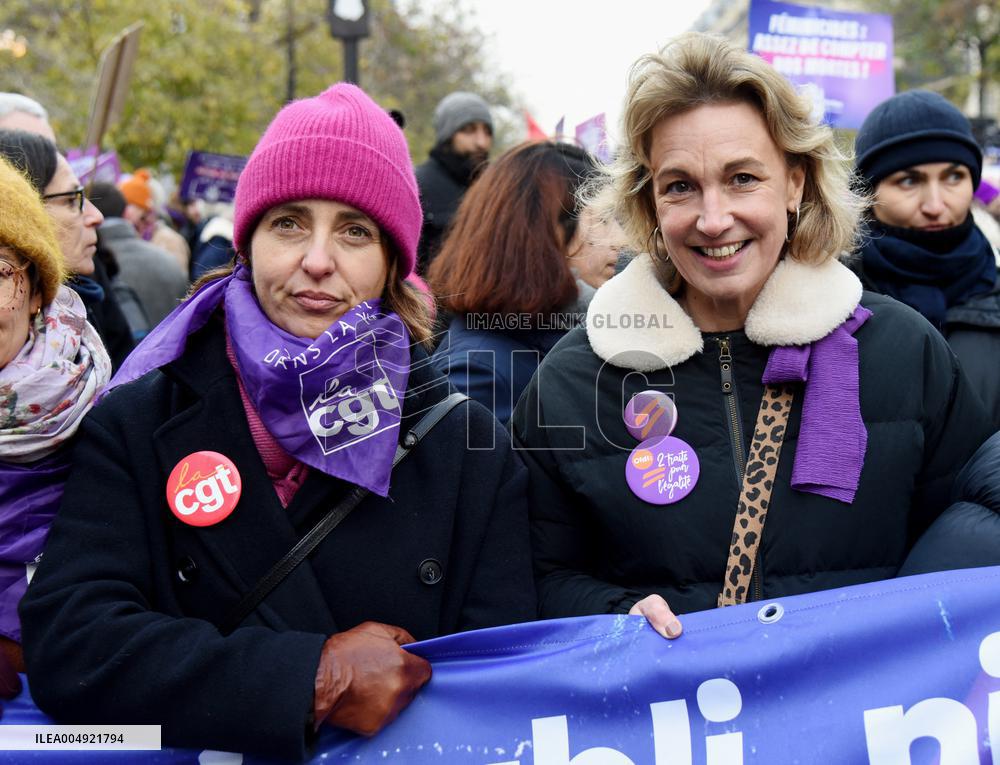 Demonstration On International Day for the Elimination of Violence Against Women - Paris